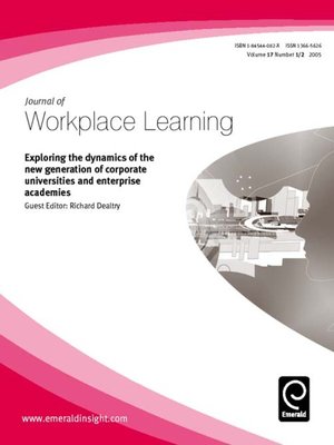 cover image of Journal of Workplace Learning, Volume 17, Issue 1 & 2